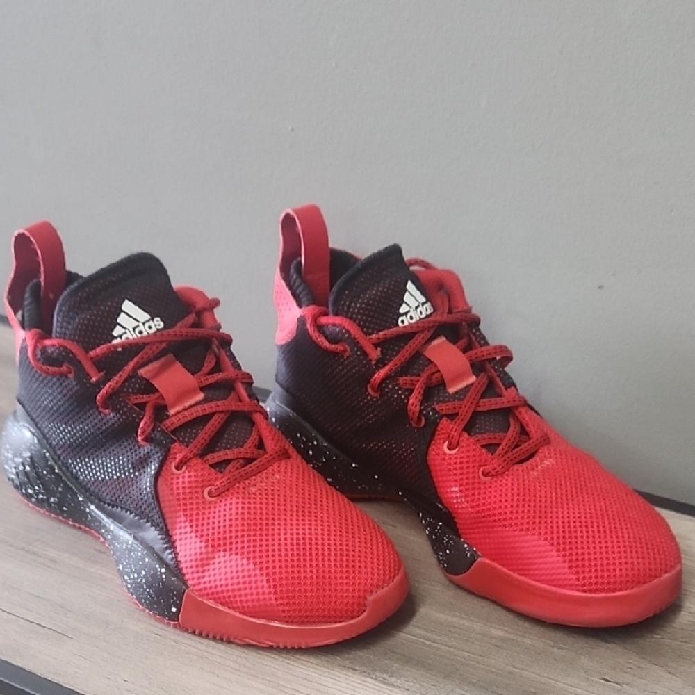 Adidas Kids Red and Black Sneakers